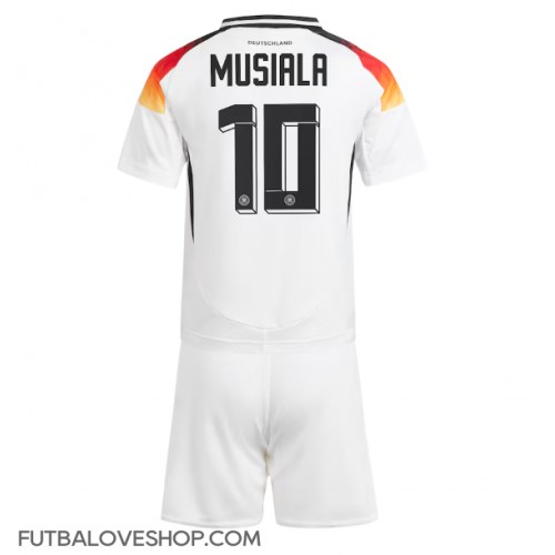 Dres Nemecko Jamal Musiala #10 Domáci pre deti ME 2024 Krátky Rukáv (+ trenírky)